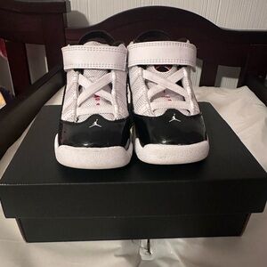 Jordan Kids Black and White Sneakers